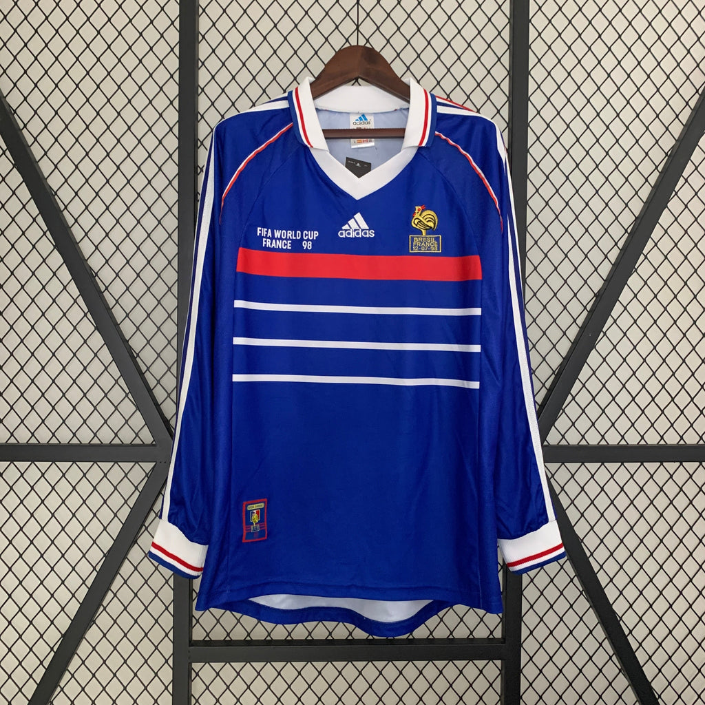 Frankreich 1998 Heimtrikot Langarmiges