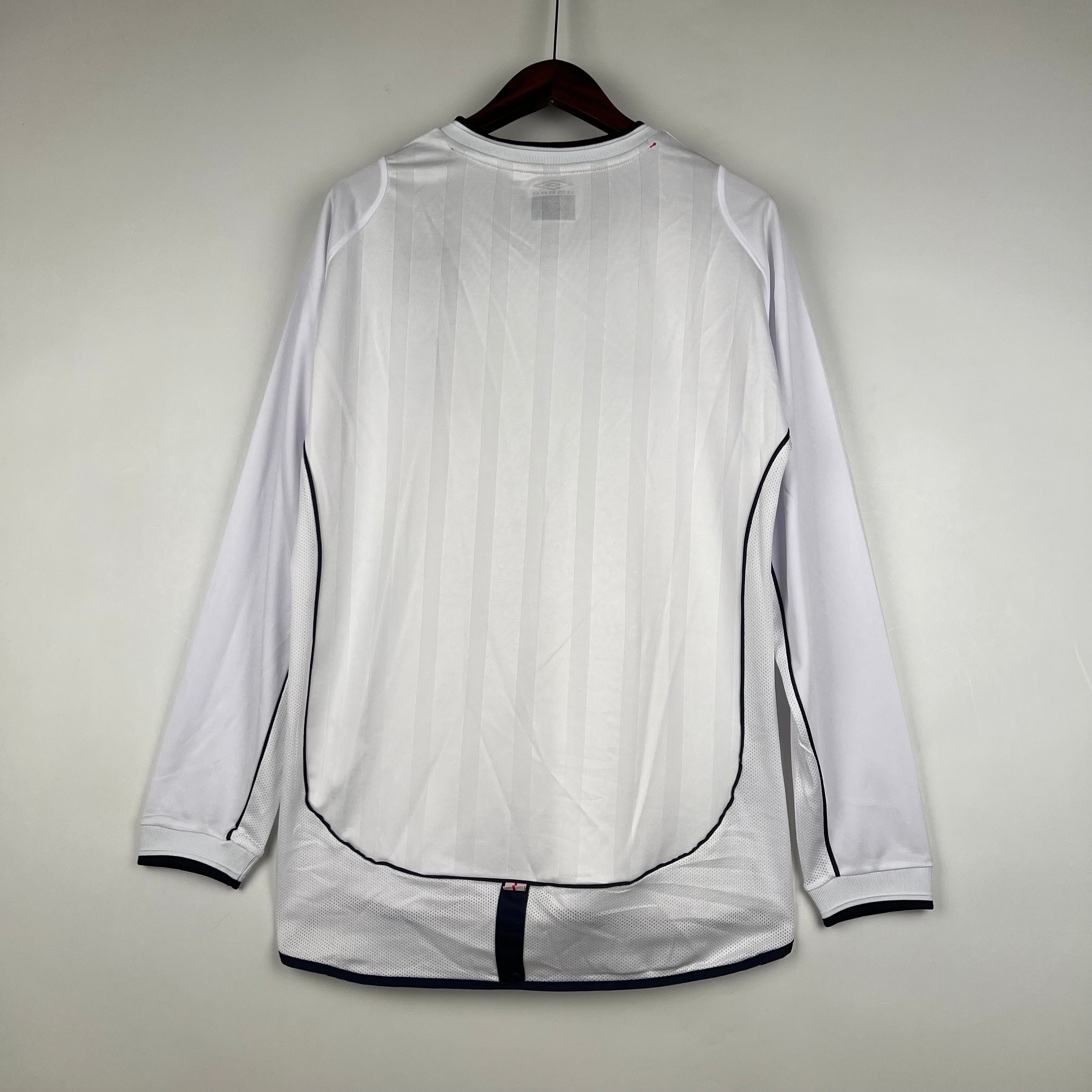 England 2002 Heimtrikot Langarmiges