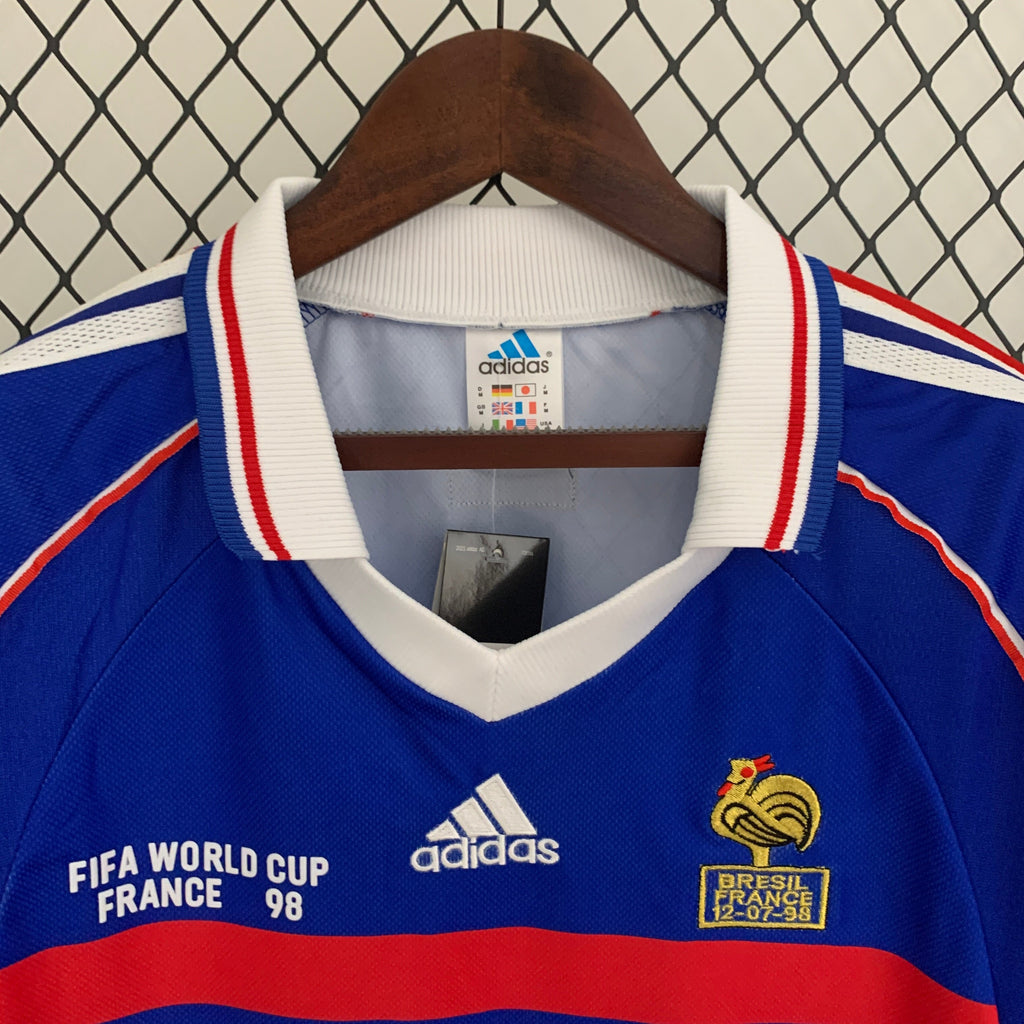Frankreich 1998 Heimtrikot Langarmiges