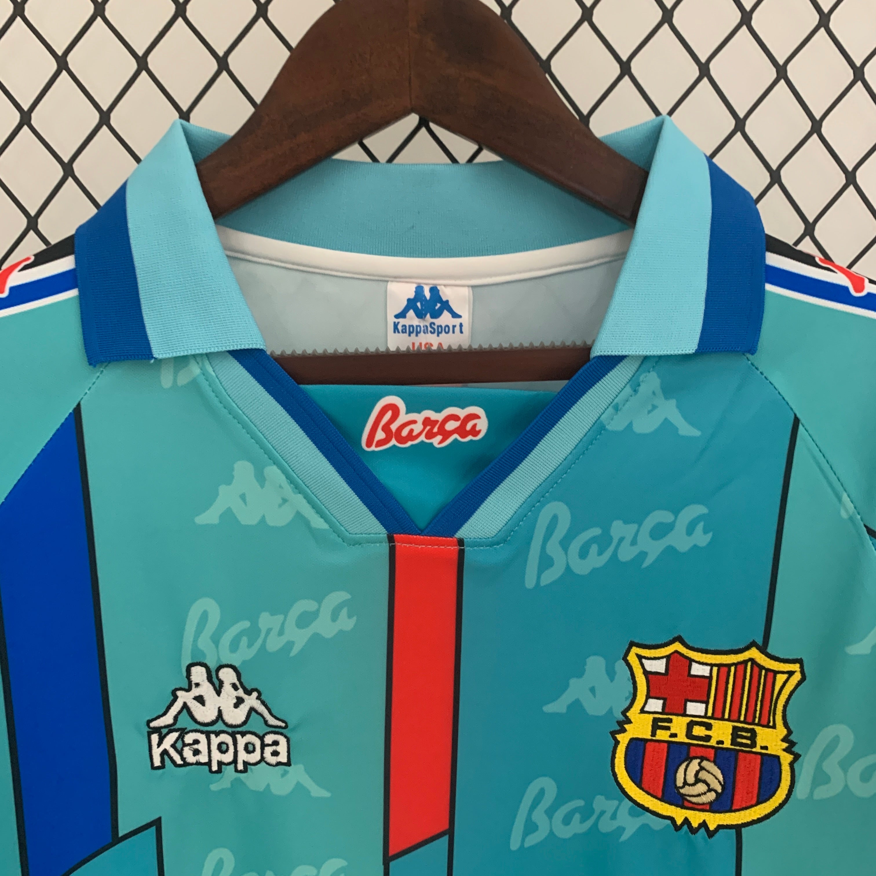 Barcelona 1996 - 1997 Auswärtstrikot Langarmiges