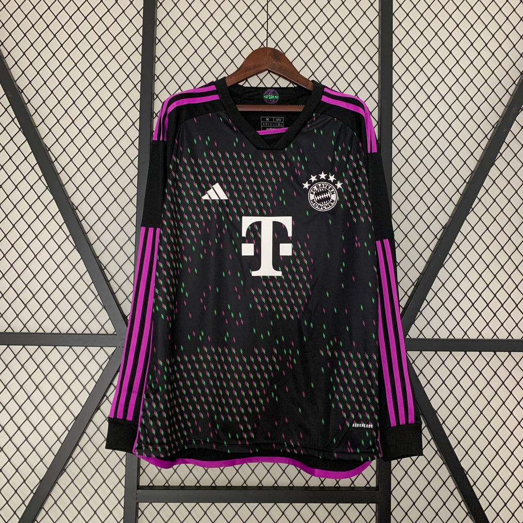 Bayern München 2023 - 2024 Auswärtstrikot Langarmiges